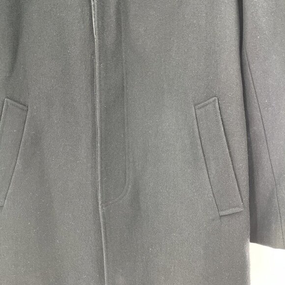 Cole Haan Men's Wool Blend Single Breasted Classic Coat Black Size Small - Picture 4 of 10